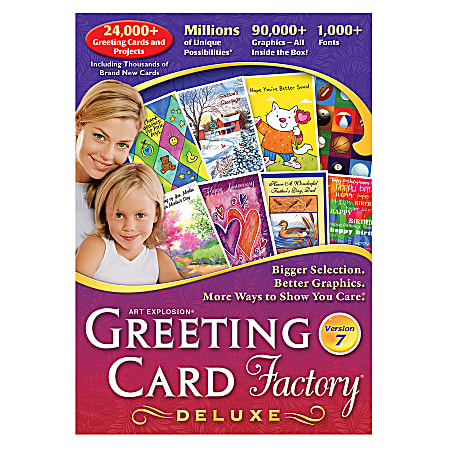 Art Explosion® Greeting Card Factory® Deluxe 7.0, Traditional Disc