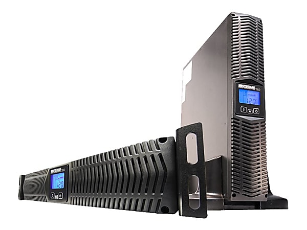 Minuteman EnterprisePlus LCD E1500RTXL2U - UPS (rack-mountable / external) - AC 120 V - 1200 Watt - 1500 VA - RS-232, USB - output connectors: 8 - 2U - 19"
