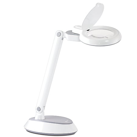OttLite® LED Magnifier Desk Lamp, 14-3/4"H, White