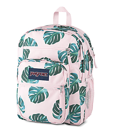 Jansport backpack pink with leaves new arrivals