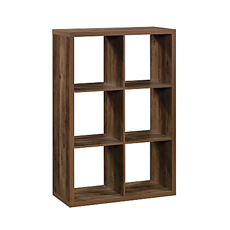 Sauder® Select 44”H 6-Cube Storage Bookcase, Rural Pine