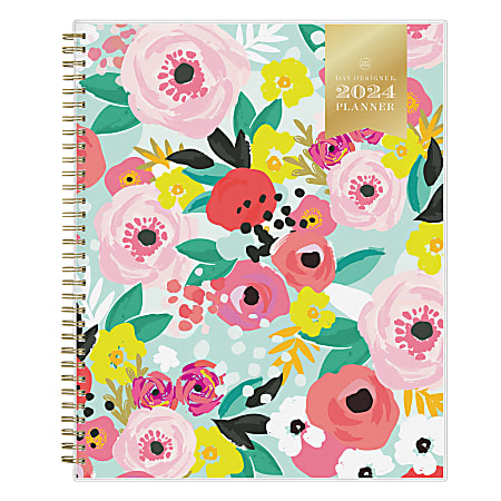  Day Designer 2023-2024 Mini Daily Planner, July 2023 - June  2024, 6x8.125 Page Size (Orange Blossom) : Office Products