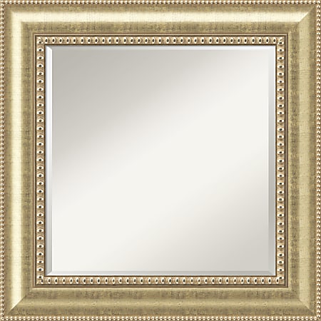 Amanti Art Astoria Wall Mirror, Square, 27" x 27", Champagne