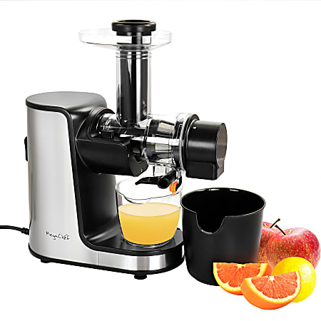 MegaChef Masticating Slow Juicer Extractor With Reverse Function, Silver