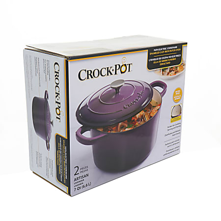  Crock-Pot Artisan Oval Enameled Cast Iron Dutch Oven