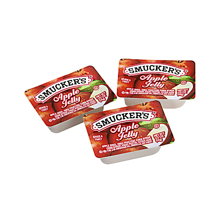 Smucker's Single-Serve Jam Packs, Apple, 0.5 Oz, Pack Of 200 Tubs