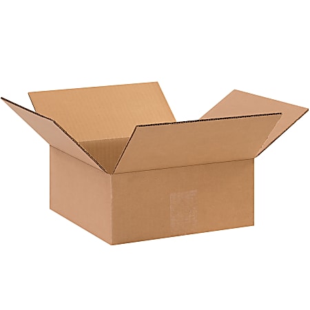 Partners Brand 2" x 6" x 6" Flat Corrugated Boxes, Kraft Brown, Pack Of 25 Boxes