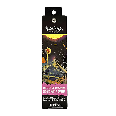 Brea Reese Scratch Art Bookmark Kit, Surreal, Total Qty 1