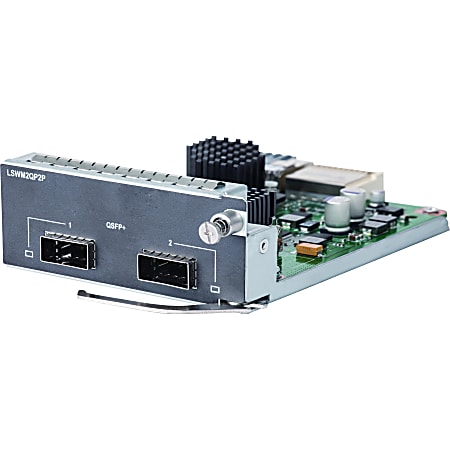 HPE 5510 2-port QSFP+ Module - For Data Networking, Optical NetworkOptical Fiber40 Gigabit Ethernet - 40GBase-X - 2 x Expansion Slots - QSFP+ - 1 Pack