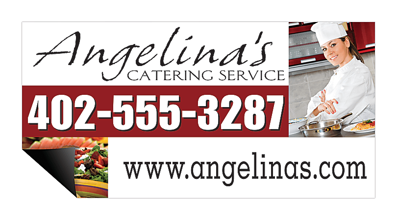 Full-Color Custom Magnetic Sign, 12" x 24"