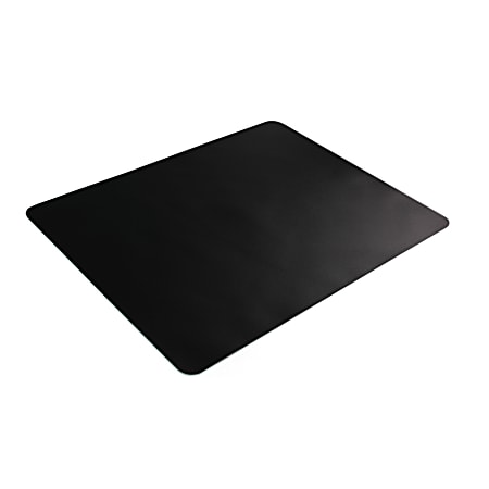 Floortex® Desktex® Vinyl Rectangular Desk Pad, 19" x 24", Black