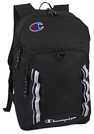 Champion Forever Champ Expedition Backpack With 18" Laptop Pocket, Black