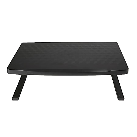 Mind Reader Extra Wide Metal Monitor Stand, 2 5/16"H x 18 5/16"W x 12 1/16"D, Black, XLMET-BLKP