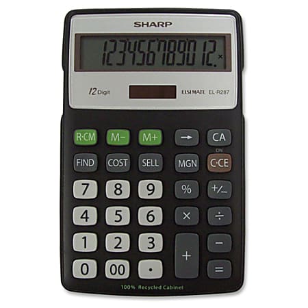 Sharp®12-Digit Calculator, ELR287BBK