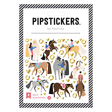 Pipsticks Decorative Stickers, 4" x 4", Giddy Up