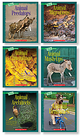 Scholastic Children's Press True Book Amazing Animals Book Set, Grades 3 - 5, Set Of 6 Books