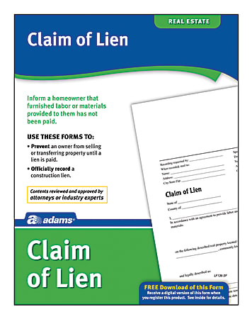 Adams® Claim of Lien