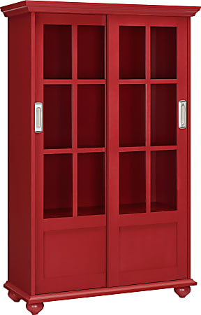 Ameriwood™ Home Aaron Lane 4-Shelf Bookcase, Red
