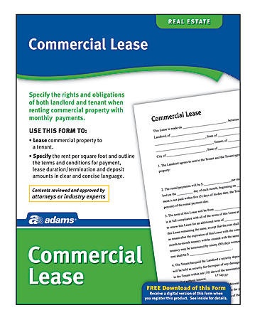 Adams® Commercial Lease