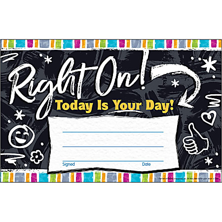 Trend Harmony Right On! Recognition Award - 5.5" x 0.3" - Multicolor - 30 / Pack