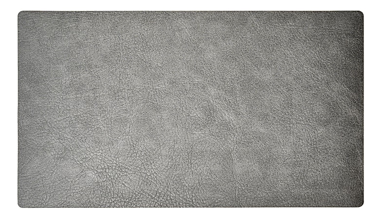 Realspace&trade; Modern Desk Pad, 14-3/4" x 26", 30% Recycled, Gray