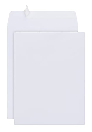 Office Depot® Brand 10" x 13" Catalog Envelopes, Clean Seal, 30% Recycled, White, Box Of 125