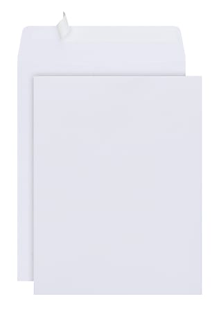 Office Depot® Brand 10" x 13" Catalog Envelopes, Clean Seal, 30% Recycled, White, Box Of 125