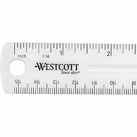 Clear Plastic Ruler 6 Inch Straight - Brilliant Promos - Be Brilliant!