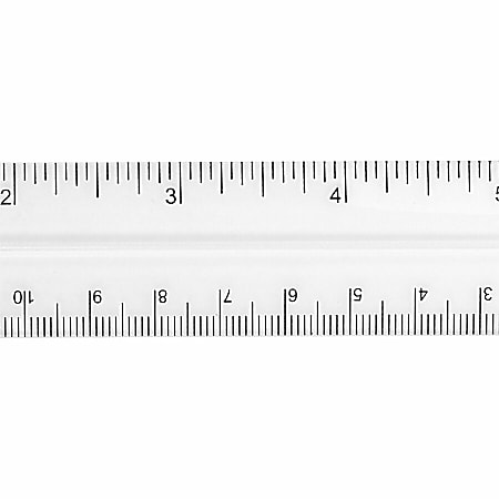 6 Shatterproof Pocket Ruler-Clear