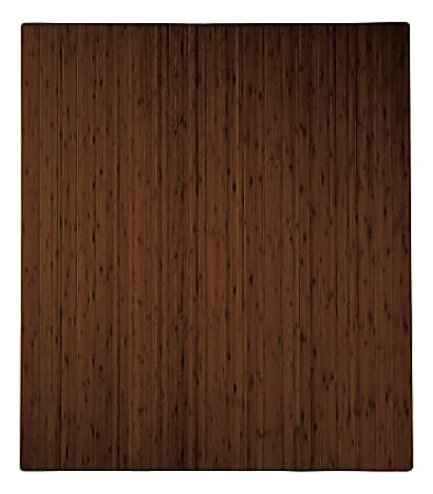 Realspace™ Bamboo Chair Mat, 36” x 48”, Brown