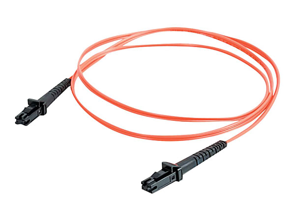 C2G-8m MTRJ-MTRJ 62.5/125 OM1 Duplex Multimode PVC Fiber Optic Cable - Orange - Fiber Optic for Network Device - MTRJ Male - MTRJ Male - 62.5/125 - Duplex Multimode - OM1 - 8m - Orange