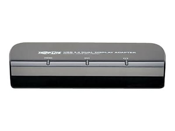 Tripp Lite USB 3.0 SuperSpeed to DVI and HDMI Dual Monitor Video Display Adapter - External video adapter - USB 3.0 - DVI, HDMI - black