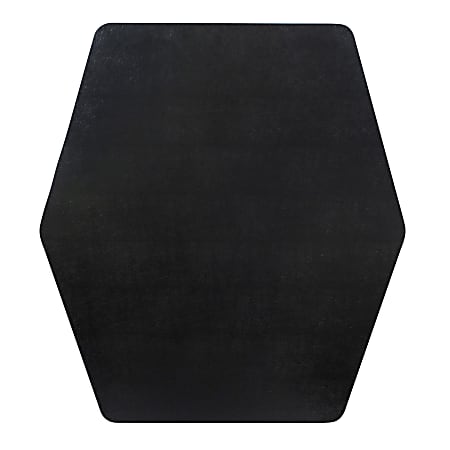 ES Robbins Game Zone PVC Chair Mat, 42” x 46”, Black