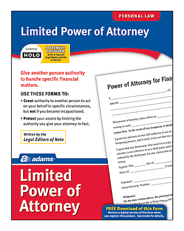 Adams® Limited Power of Attorney