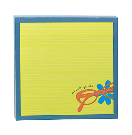 Post-it® Super Sticky Printed Notes, 4" x 4", Red Zebra Stripes, Pad Of 50 Sheets