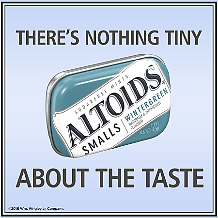 Altoids Curiously Strong Mints Sugar Free Wintergreen 0.33 Oz Pack Of 9 ...