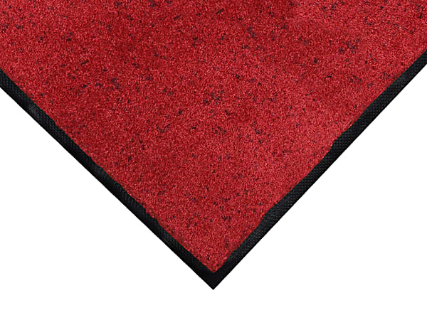 Colorstar Floor Mat, 3&#x27; x 10&#x27;, Black/Red