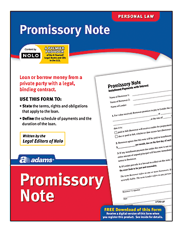 Adams® Promissory Note