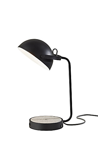 Adesso® Brooks AdessoCharge Desk Lamp, 18"H, Black
