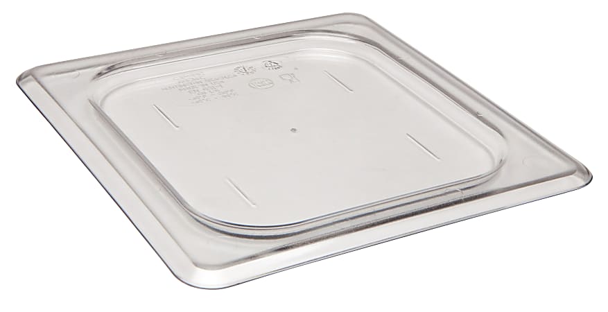 Cambro Camwear 1/6 Flat Food Pan Lids, Clear, Set Of 6 Lids