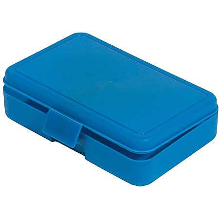 Deflecto Antimicrobial Pencil Box Blue - External Dimensions: 5.4 Deflecto Antimicrobial Pencil Box Blue - External Dimensions: 5.4