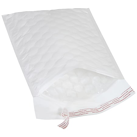 Jiffy Mailer 8-1/2" x 12" Jiffy Tuffgard Extreme Bubble-Lined Poly Mailers, White, Case Of 50 Mailers