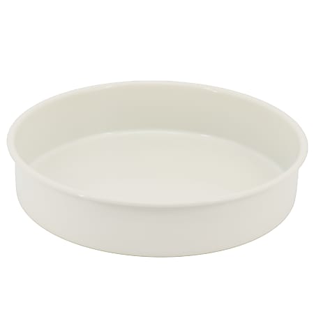 Martha Stewart Everyday Color Bake Carbon Steel Nonstick Round Cake Pan, 8”, Linen