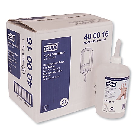 Tork Alcohol Gel Hand Sanitizer, 33.81 Oz Bottle, Carton Of 6 Bottles