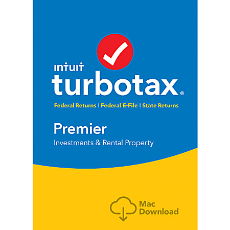 TurboTax® Premier Federal + State 2016 For Mac, Download Version