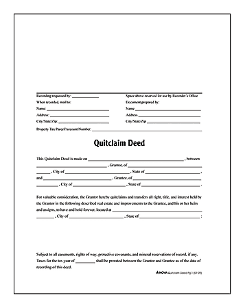 adams quitclaim deed office depot