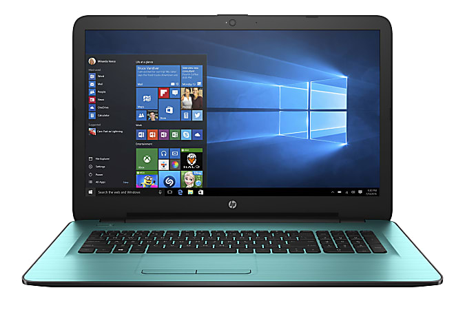 HP 17-y000 17-y010cy 17.3" LCD Notebook - AMD A-Series A12-9700P Quad-core (4 Core) 2.50 GHz - 12 GB DDR4 SDRAM - 2 TB HDD - Windows 10 Home 64-bit - 1600 x 900 - BrightView - Refurbished