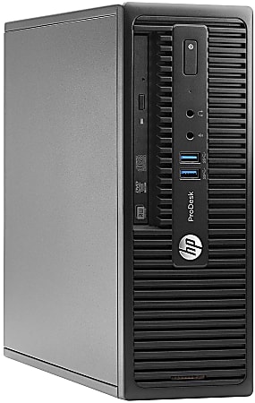 HP ProDesk 400G3 Refurbished Desktop PC, Intel® Core™ i5, 16GB Memory, 256GB Solid State Drive, Windows® 10, RF610575