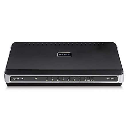 D-Link® DGS-2208 8-Port 10/100/1000 Desktop Switch