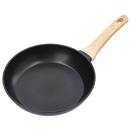 MasterChef Aluminum Nonstick Frying Pan With Soft-Touch Bakelite Handle, 12", Black
